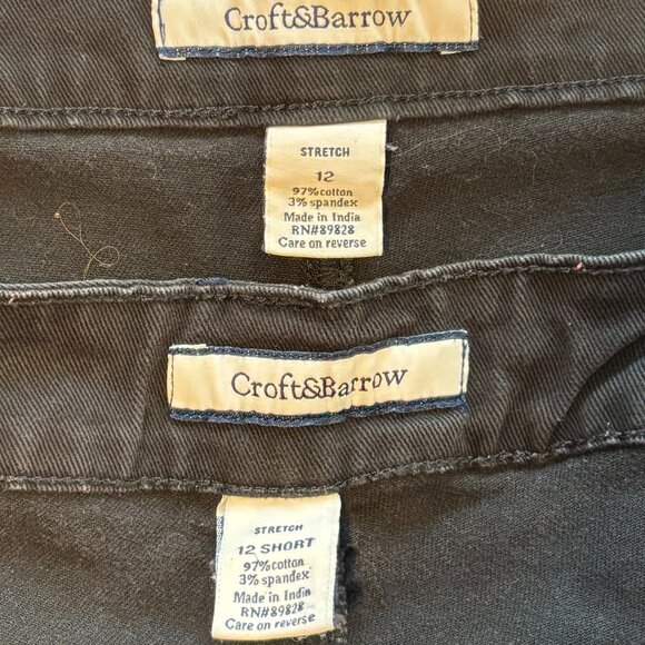 Croft & Barrow Black Stretch Jeans - Lot of 2 Pair - Picture 2 of 11